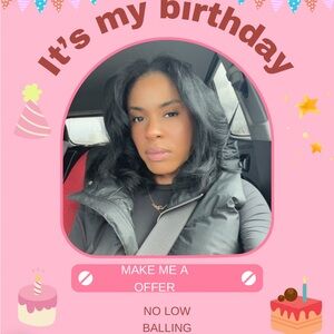 Birthday Celebration Frame - Pink Party Photo Border with Cake Design